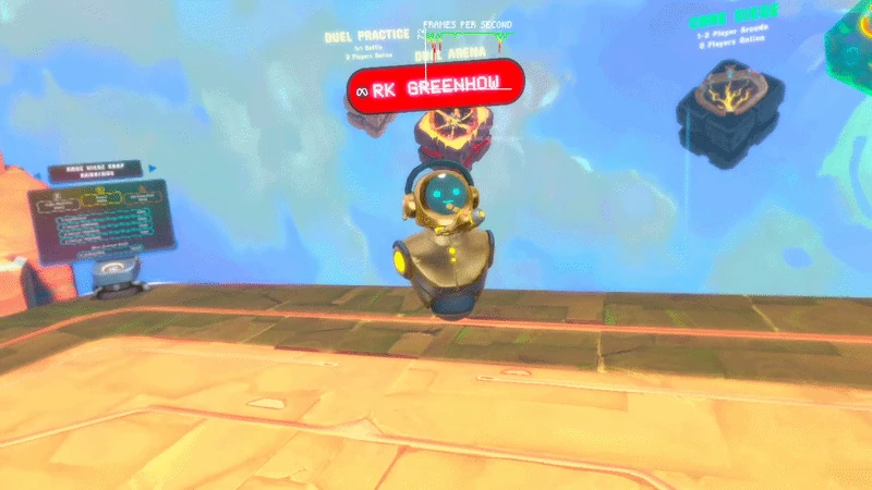 A player scanning another Xumi in the BuildPort to access social interactions